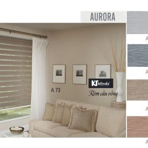 Rèm cầu vồng Aurora phòng khách KT A73