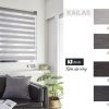 Rèm cầu vồng Kailas phòng khách sofa đen KT K123