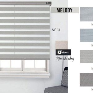 Rèm cầu vồng Melody màu xám KT ME83
