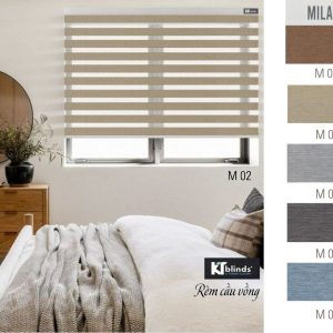 Rèm cầu vồng Milano phòng ngủ KT M02