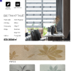 Rèm cầu vồng SKK bảng màu Flower hoa văn
