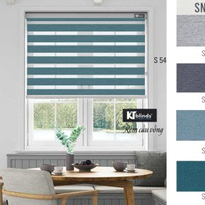 Rèm cầu vồng Snug màu xanh cổ vịt KT S54