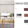Rèm cầu vồng Timber Look văn phòng KT TL111