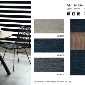 Rèm cầu vồng VH bảng màu Ambie phòng ăn AB 1202