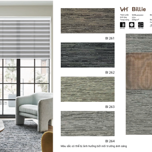 Rèm cầu vồng VH bảng màu Billie phòng khách BI 264