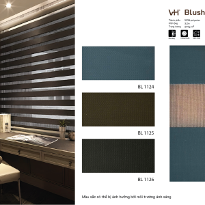 Rèm cầu vồng VH bảng màu Blush thư viện BL 1124