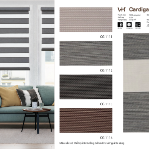 Rèm cầu vồng VH bảng màu Cardigan phòng khách CG 1112