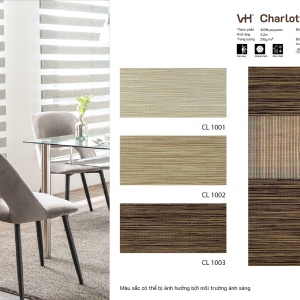 Rèm cầu vồng VH bảng màu Charlotte phòng ăn CL 1003