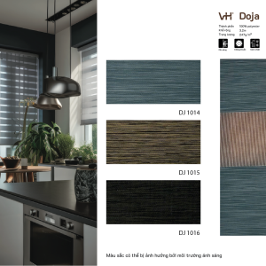 Rèm cầu vồng VH bảng màu Doja phòng bếp DJ 1014