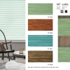 Rèm cầu vồng VH bảng màu Latte màu xanh LT 3025