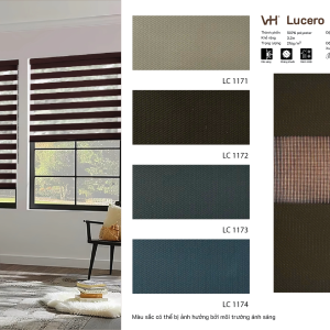 Rèm cầu vồng VH bảng màu Lucero phòng ngủ LC 1172