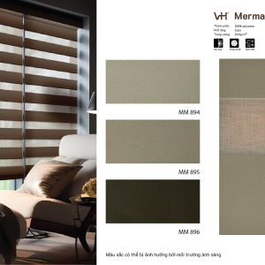 Rèm cầu vồng VH bảng màu Merman phòng ngủ MM 895