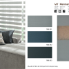 Rèm cầu vồng VH bảng màu Merman sofa xám MM 891