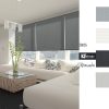Rèm cuốn trơn phòng khách màu xám KT S805