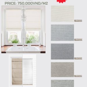 Rèm roman 122 phòng bếp RM1222-RM1227