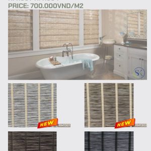 Rèm roman 130 phòng tắm RM1301-RM1304