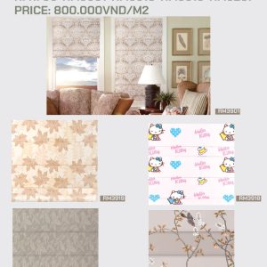 Rèm roman hoa văn  RM3901 RM3919 RM3918 RM1706 RM3207