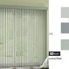 Rèm sáo dọc cửa kính lớn màu xanh bạc hà nhạt KT 219