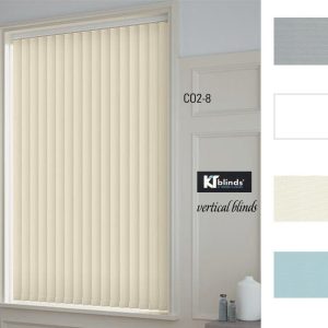 Rèm sáo dọc cửa sổ màu kem KT CO2-8