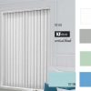 Rèm sáo dọc cửa sổ màu trắng KT 70101