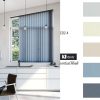 Rèm sáo dọc phòng bếp màu xanh xám KT CO2-4