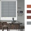 Rèm sáo gỗ phòng ăn màu xám KTW 16