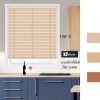 Rèm sáo gỗ phòng bếp màu be gỗ nhạt KTW 10