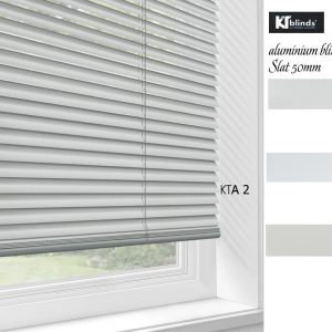 Rèm sáo nhôm cửa sổ màu xám nhạt KTA 2