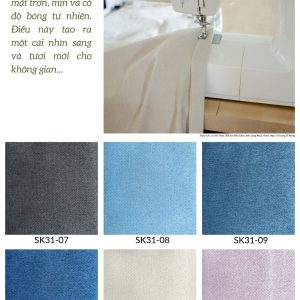 Rèm vải bố dệt 2 mặt SK31 - (7-12)