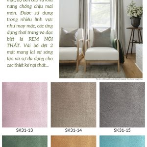 Rèm vải bố dệt 2 mặt SK31 - (13-18)