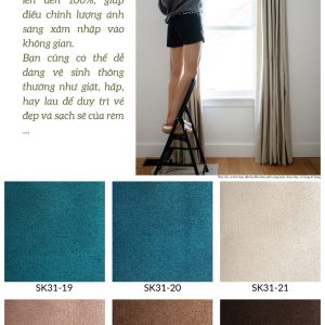 Rèm vải bố dệt 2 mặt SK31 - (19-24)