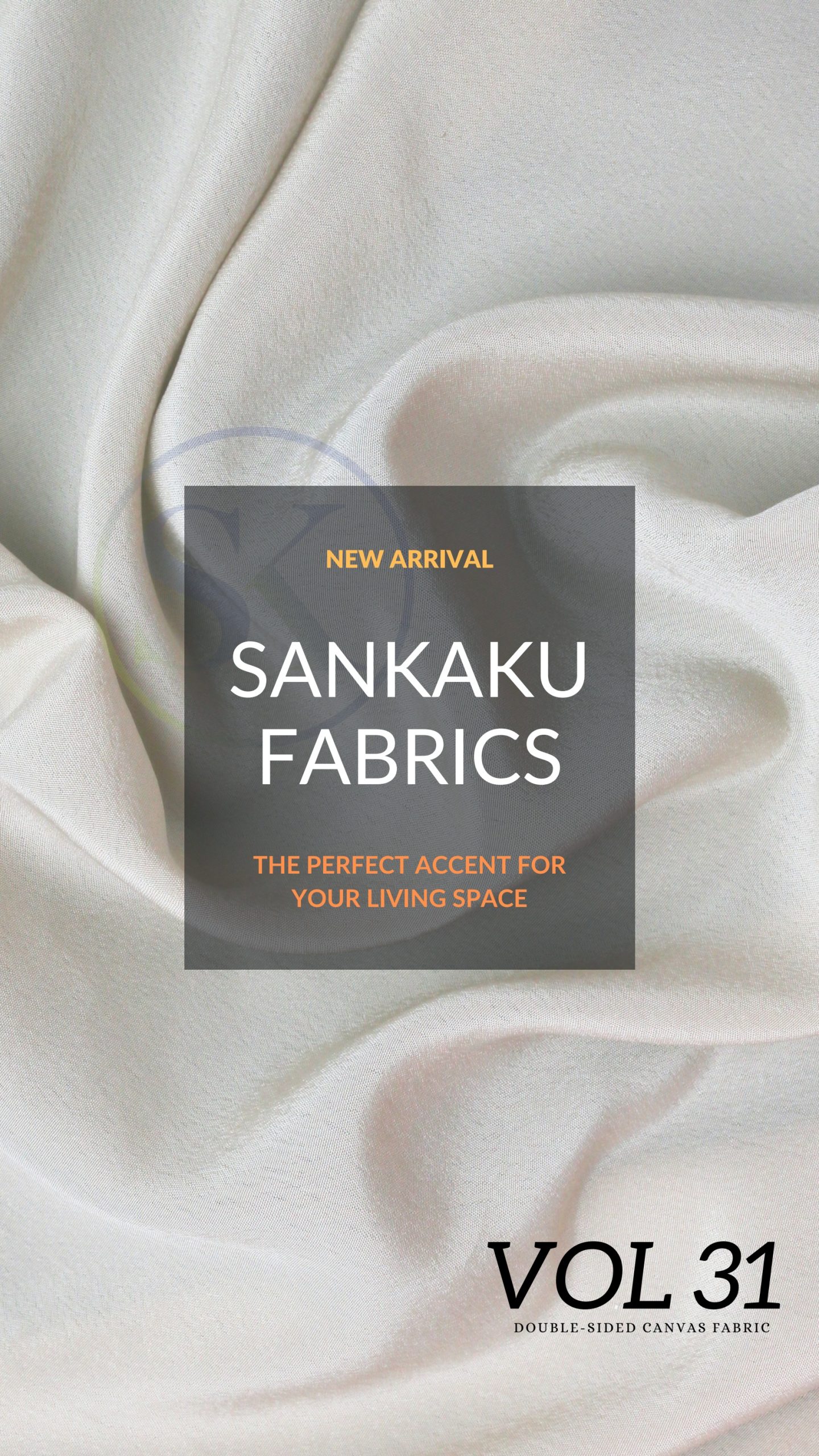 Rèm vải bố dệt 2 mặt SK31 - Sankaku Fabrics Vol 31 Double-sided canvas fabric