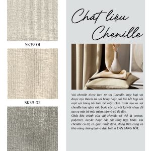 Rèm vải Chenille SK39 - (1-3)