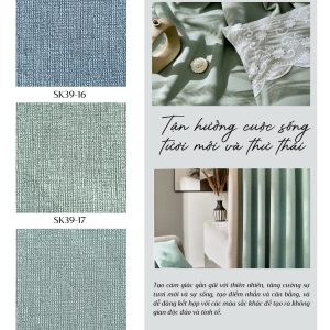 Rèm vải Chenille SK39 - (16-18)