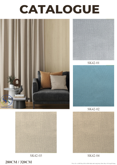 Rèm vải dệt 3 lớp SK42 - (1-4)