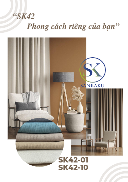 Rèm vải dệt 3 lớp SK42 - Phong cách riêng của bạn