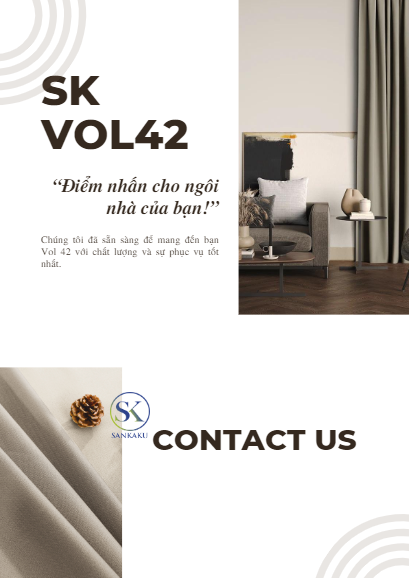 Rèm vải dệt 3 lớp SK42 - Vol 42 điểm nhấn cho ngôi nhà của bạn