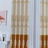 Vải hoa văn HT cành lá hoa Art Nouveau kem vàng đồng