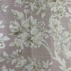 Vải in hoa damask nền hồng tím nhạt