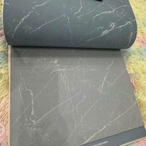 Vải in vân đá kim tuyến xám xanh