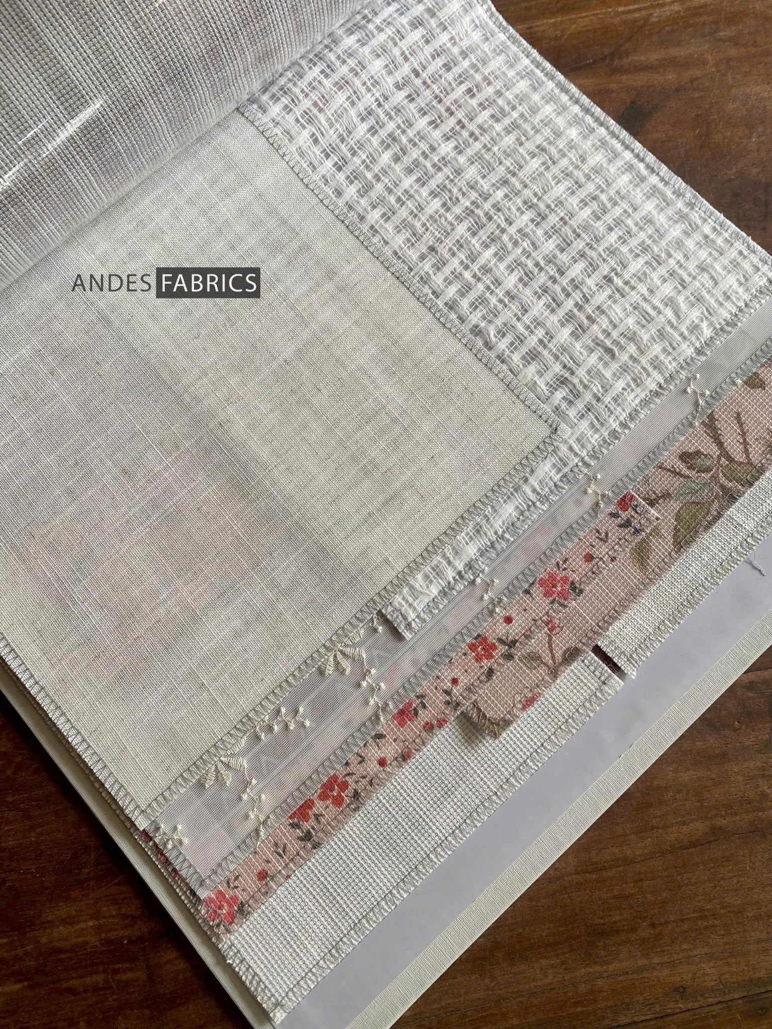 Vải linen trơn kem tự nhiên