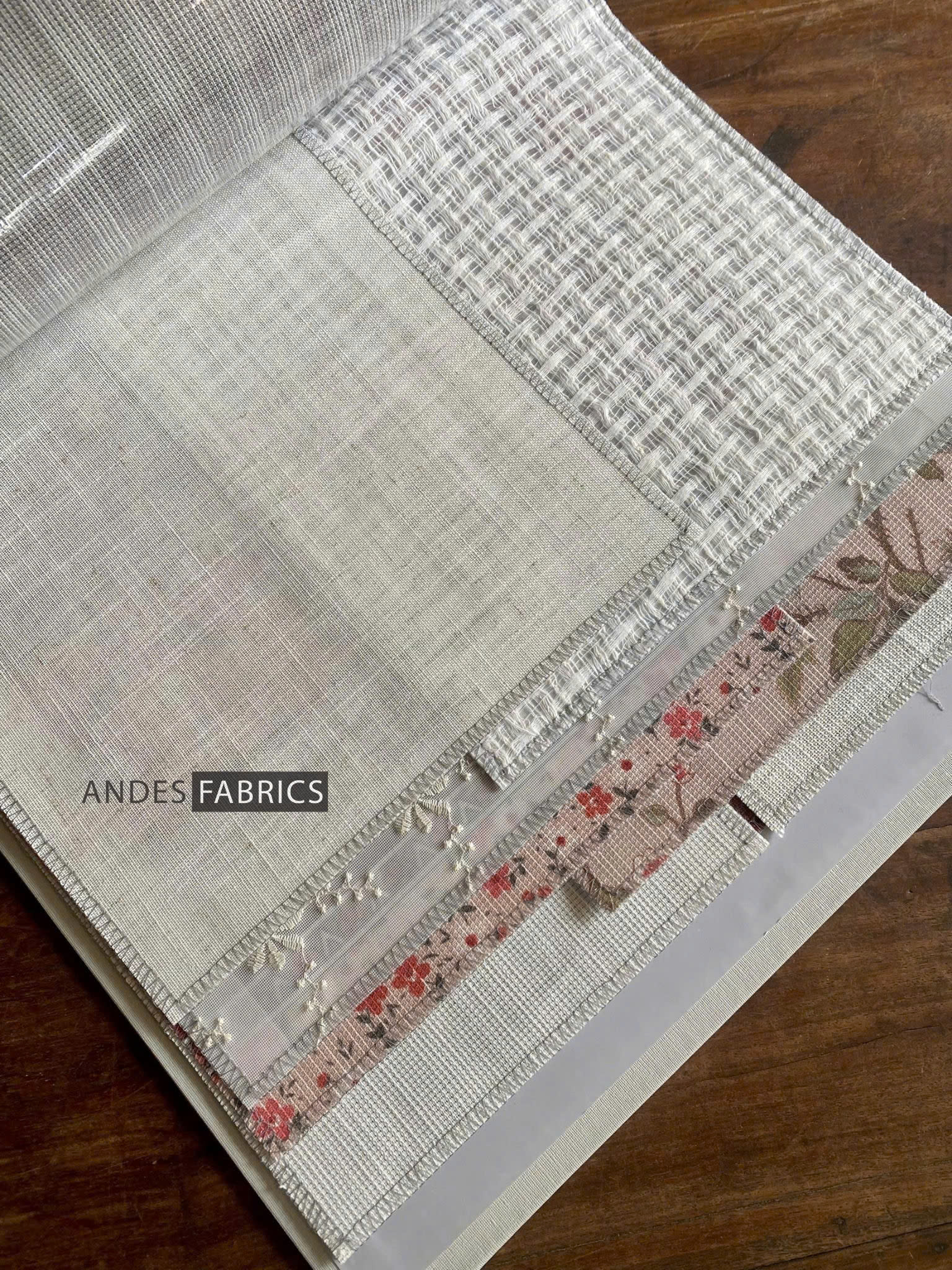 Vải linen trơn kem tự nhiên